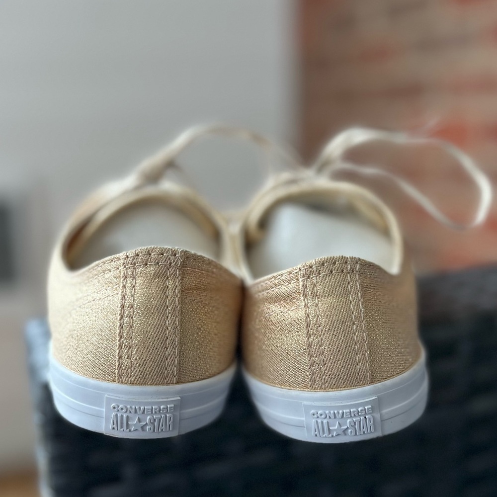 CONVERSE Sparkle Gold Sneakers - Picture 9 of 16